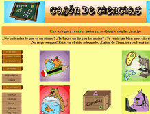 Tablet Screenshot of cajondeciencias.com